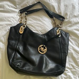 Micheal Kors Black Hobo Handbag